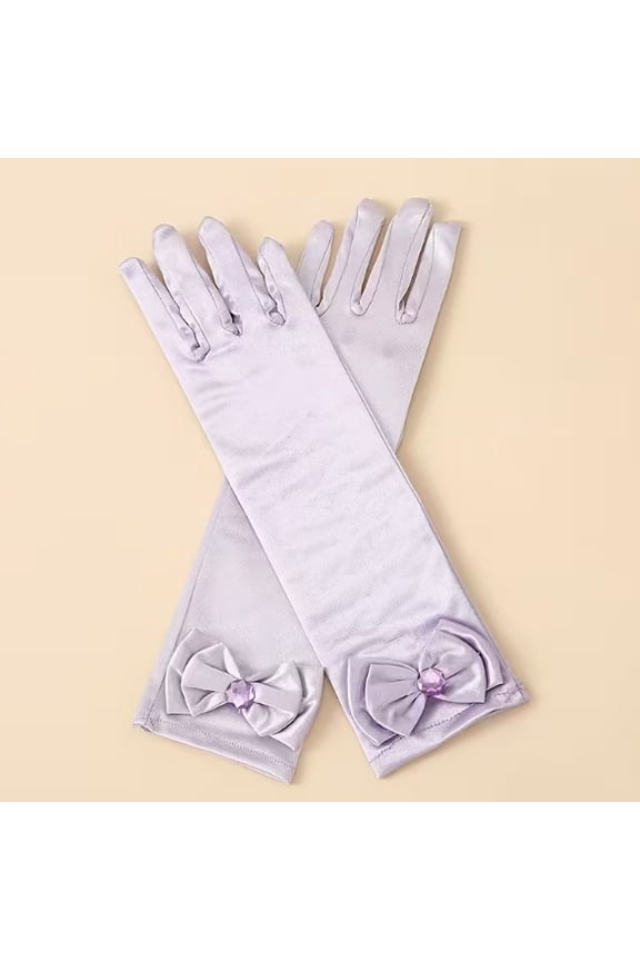 Stylish Butterfly Embellished Gloves with Diamonds - One Size Fits All for Holiday Parties