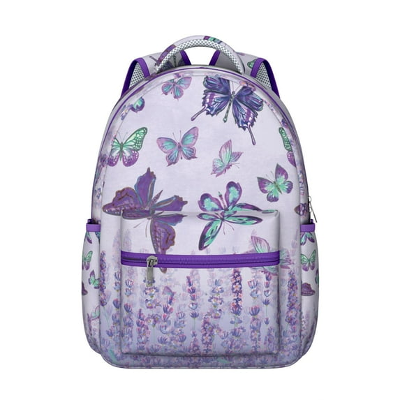 "Stylish Butterfly Floral Backpack - Durable School Bag for Women & Men, Ergonomic Straps & Roomy Interior, Great Gift Idea"