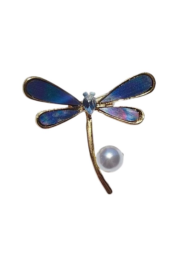 Stylish Butterfly Pearls Brooch Featuring Dripping Waterdrops Artistics Alloy Jewelry for Blazers Dresses Coats