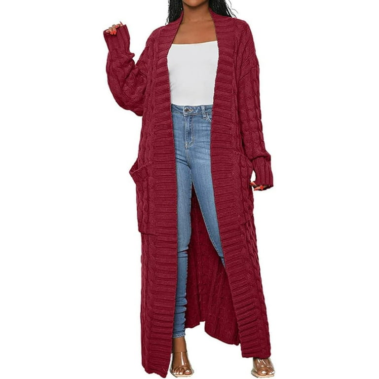 Floor length cardigans deals