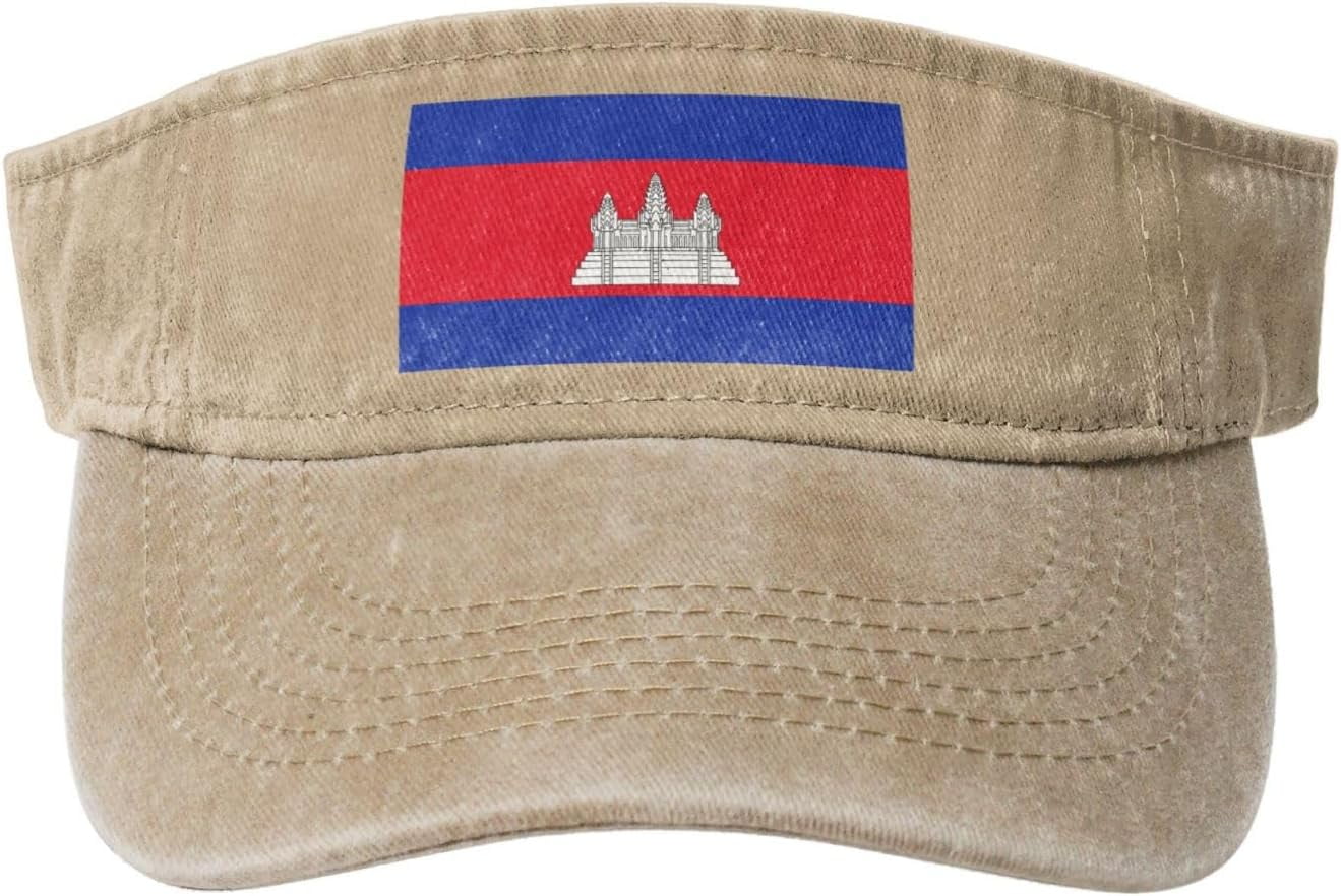 Barbados Flag Cowboy Sun Hat - Empty Top Baseball Cap With Adjustable Fit For Men & Women, Large Brim Sun Protection