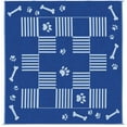 thumbnail image 1 of Stylish Camping Reversible Dog Paw/Bone Patio Mat, Blue, 1 of 2