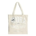 thumbnail image 1 of Stylish Canvas Tote Bag with Unique " WORA CAURIC ESMOŞ - HIFLE " and " SANDF CIVIL " Design - Perfect for Shopping Travel and Parties - Reusable and Multifunctional with Two Handles, 1 of 6