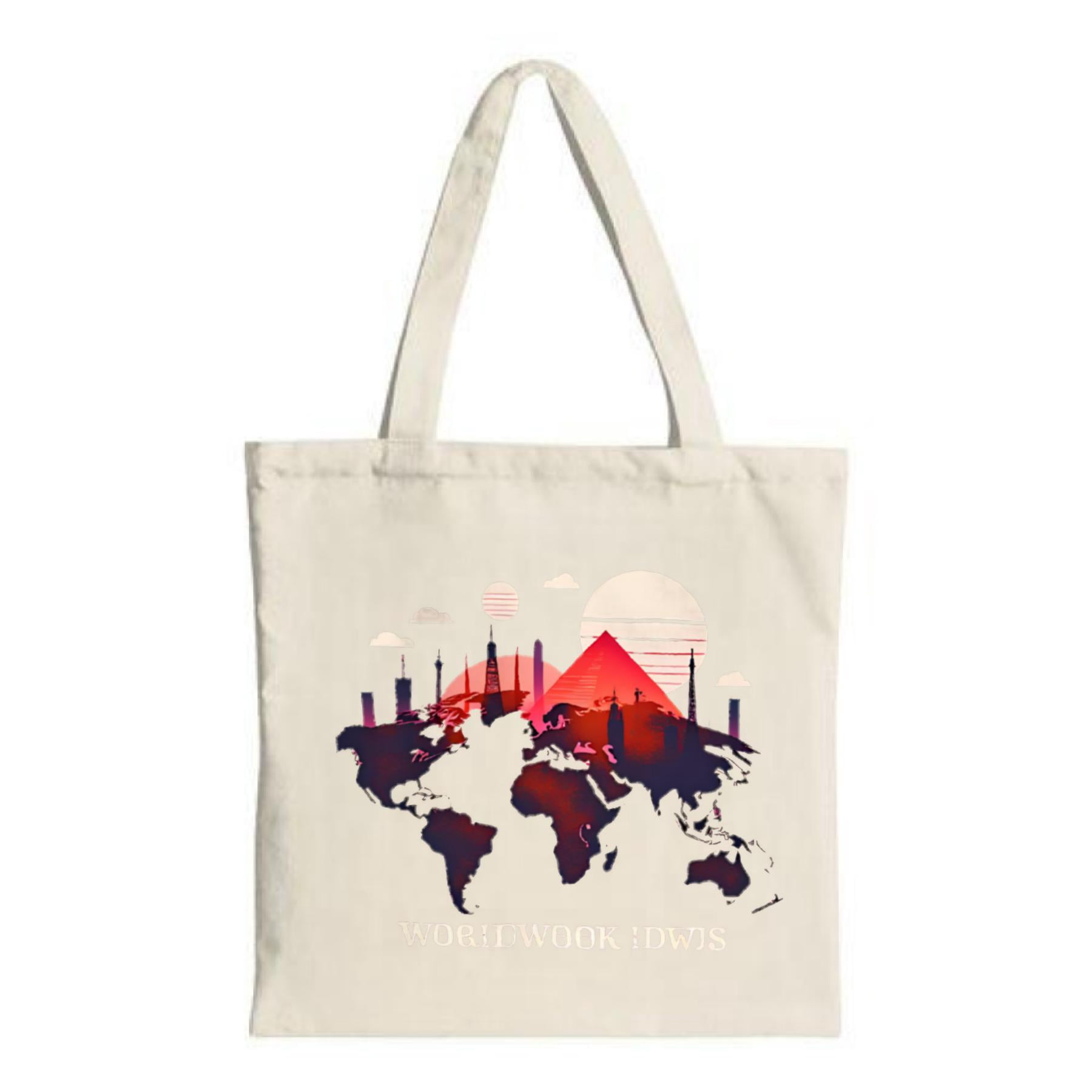 customized travel map tote bags Custom Azur Bag – Easy Planet When Xploring requires some toting Custom Printed Tote Bags for