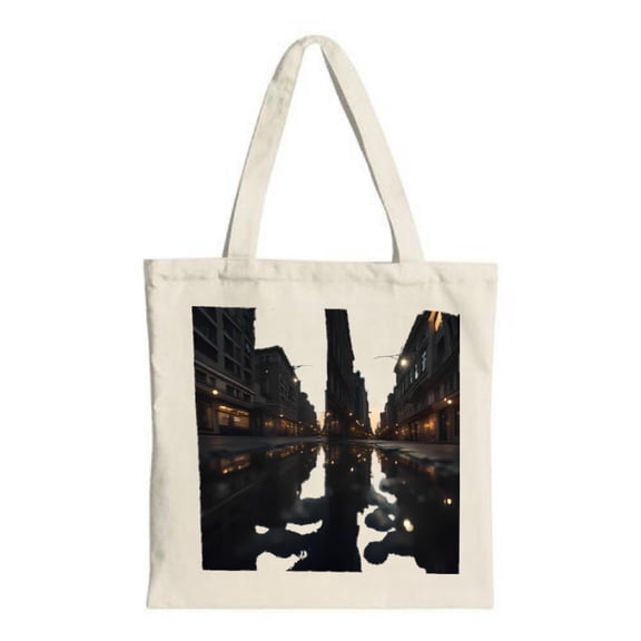 Stylish Canvas Tote Bag with Elegant Pattern Design - Multifunctional Reusable Shopping Bag for Parties Travel & Everyday Use