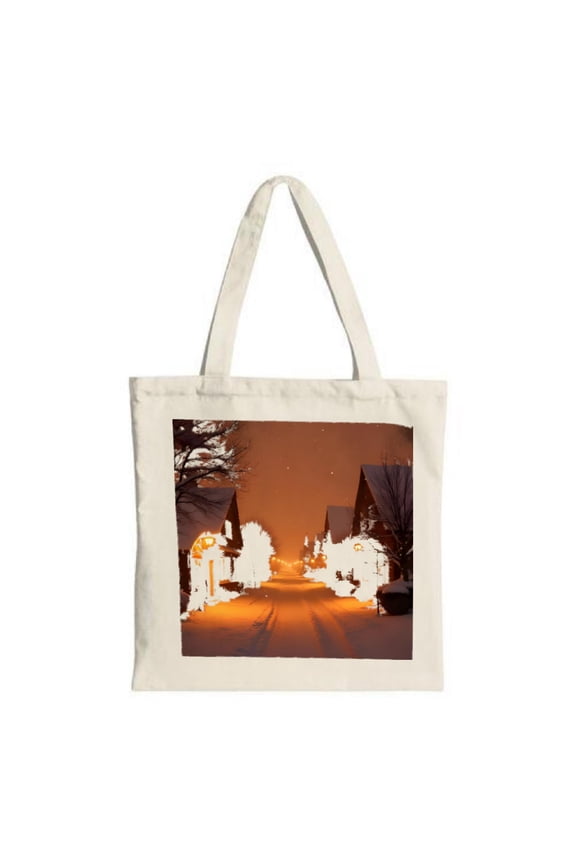 Stylish Canvas Tote Bag with Elegant Pattern Design - Perfect for Shopping Travel and Parties - Reusable & Multifunctional