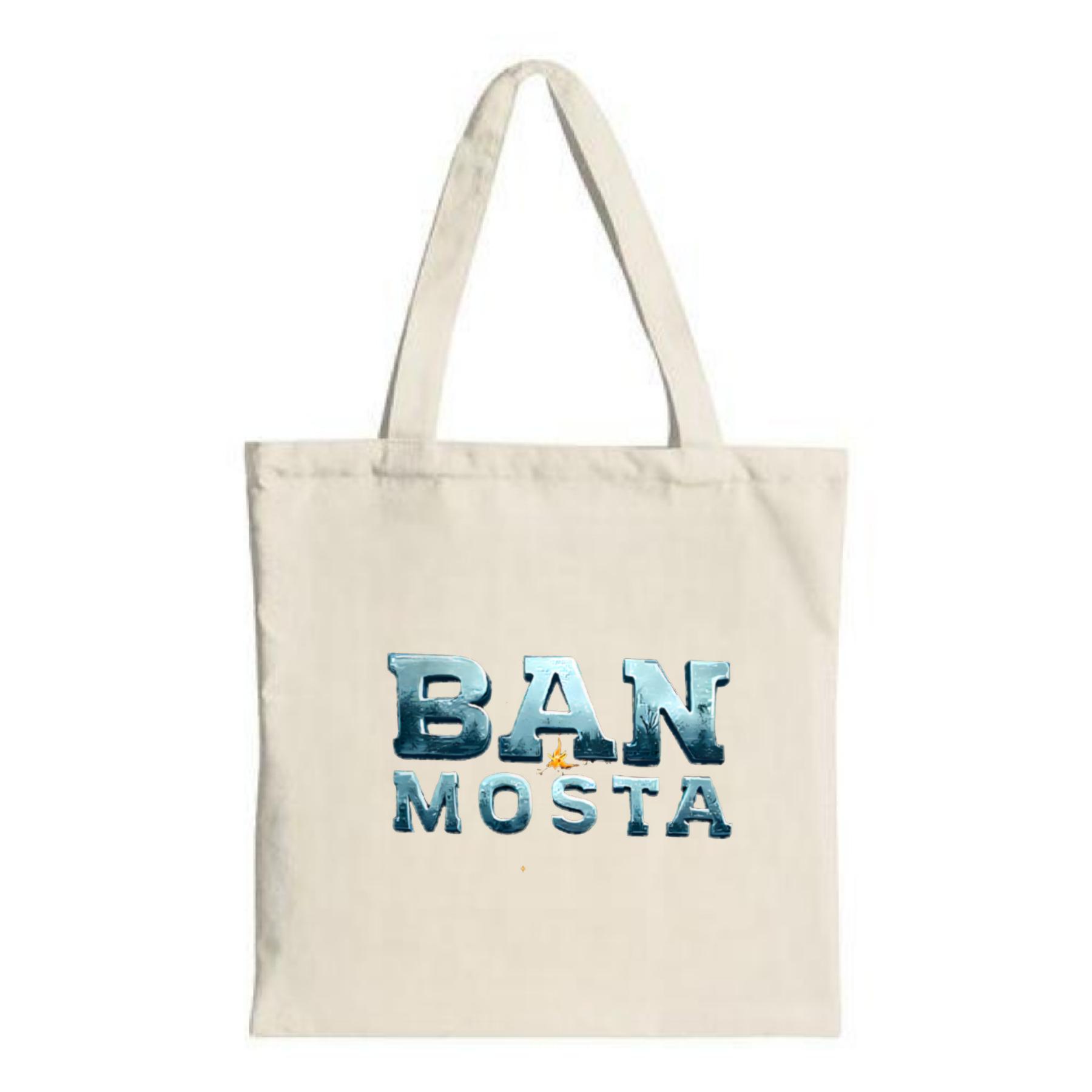 Mosta Lettering Stylish Canvas Tote Bag with
