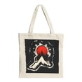 thumbnail image 1 of Stylish Canvas Tote Bag with Red Sun & Pine Tree Design Perfect for Travel Shopping and Parties - Multifunctional & Reusable, 1 of 4