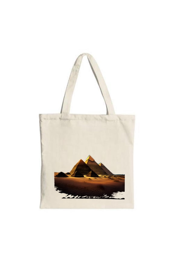 Stylish Canvas Tote Bag with Unique Geometric Pattern - Perfect for Shopping Travel and Parties - Reusable & Multifunctional