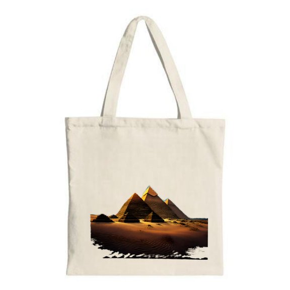 Stylish Canvas Tote Bag with Unique Geometric Pattern - Perfect for Shopping Travel and Parties - Reusable & Multifunctional