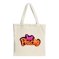 thumbnail image 1 of Stylish Canvas Tote Bag with Vibrant Orange and Pink Splash Design - Perfect for Shopping Travel and Parties, 1 of 4