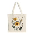 thumbnail image 1 of Stylish Canvas Tote Bag with Vibrant Orange and Pink Splash Design - Perfect for Shopping Travel and Parties, 1 of 4