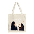 thumbnail image 1 of Stylish Canvas Tote Bag with Vibrant Orange and Pink Splash Design - Perfect for Shopping Travel and Parties, 1 of 4