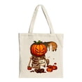 thumbnail image 1 of Stylish Canvas Tote Bag with Vibrant Orange and Pink Splash Design - Perfect for Shopping Travel and Parties, 1 of 4