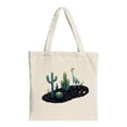 thumbnail image 1 of Stylish Canvas Tote Bag with Vibrant Orange and Pink Splash Design - Perfect for Shopping Travel and Parties, 1 of 4