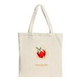 thumbnail image 1 of Stylish Canvas Tote Bag with Vibrant Orange and Pink Splash Design - Perfect for Shopping Travel and Parties, 1 of 4