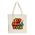 thumbnail image 1 of Stylish Canvas Tote Bag with Vibrant Orange and Pink Splash Design - Perfect for Shopping Travel and Parties, 1 of 4