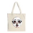 thumbnail image 1 of Stylish Canvas Tote Bag with Vibrant Orange and Pink Splash Design - Perfect for Shopping Travel and Parties, 1 of 4