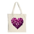 thumbnail image 1 of Stylish Canvas Tote Bag with Vibrant Orange and Pink Splash Design - Perfect for Shopping Travel and Parties, 1 of 4