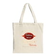 thumbnail image 1 of Stylish Canvas Tote Bag with Vibrant Orange and Pink Splash Design - Perfect for Shopping Travel and Parties, 1 of 4