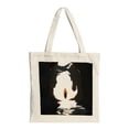 thumbnail image 1 of Stylish Canvas Tote Bag with Vibrant Orange and Pink Splash Design - Perfect for Shopping Travel and Parties, 1 of 4
