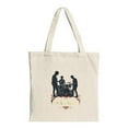 thumbnail image 1 of Stylish Canvas Tote Bag with Vibrant Orange and Pink Splash Design - Perfect for Shopping Travel and Parties, 1 of 4