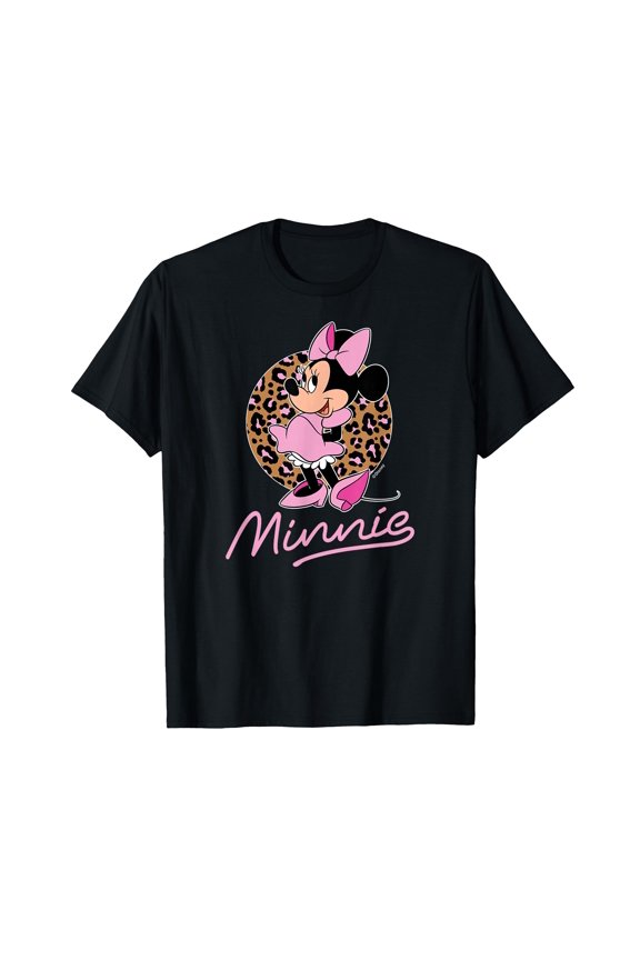 Stylish Cartoon Character Leopard Print T-Shirt for Fun Casual Wear
