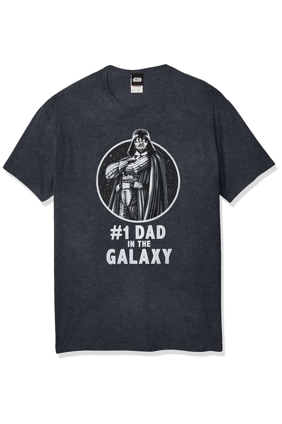 Stylish Cartoon Character T-Shirt for #1 Dad in the Galaxy Gift