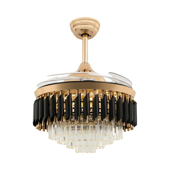 Stylish Ceiling Fan with 6-Speed Control, Timer Function, Energy-Efficient Operation, and Remote Control, Suitable for Various Room Heights
