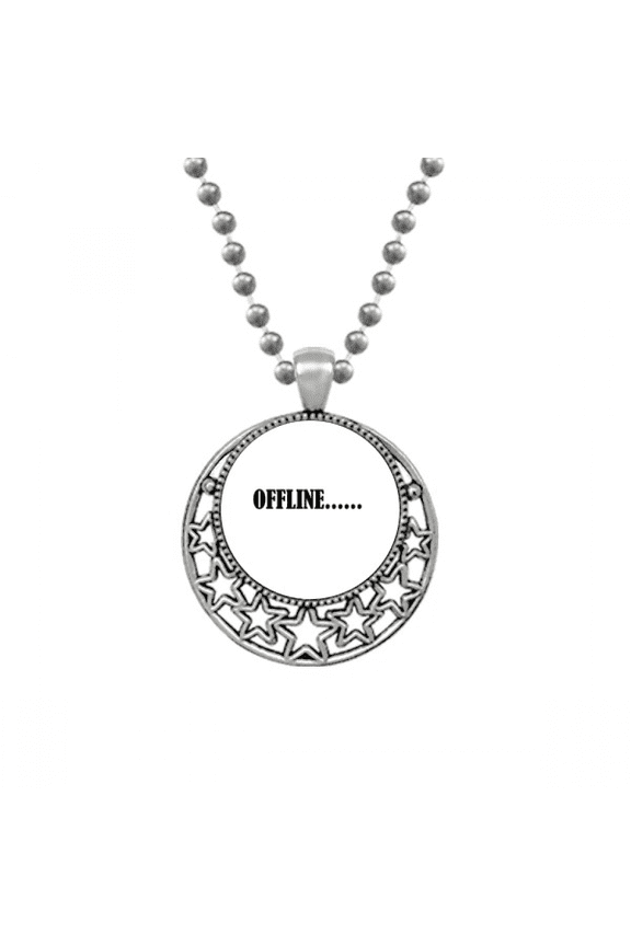 Stylish Characters Offline Necklaces Pendant Retro Moon Stars Jewelry