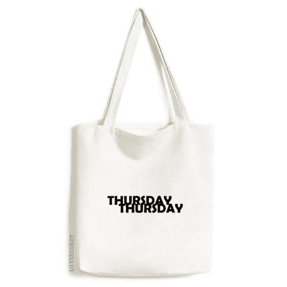 Stylish Characters Thursday Tote Canvas Bag Shopping Satchel Casual Handbag