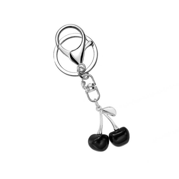 Stylish Cherry Keychain Pendant Unisex Keyrings Accessory for Bag Keys Phones