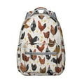 thumbnail image 1 of "Stylish Chicken-Themed Backpack - Large Capacity School Bag for Teens, Lightweight & Waterproof Bookbag for High School & University, Trendy Design for Students", 1 of 6