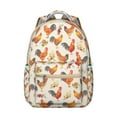 thumbnail image 1 of "Stylish Chicken Themed Backpack for Teens & Adults - Durable Waterproof Laptop Backpack for High School & College, Lightweight Chicken Print", 1 of 6
