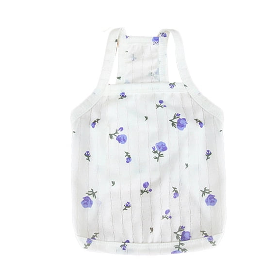 Stylish Chrysanthemum Pet T-shirt - Universal Polyester Clothing for Pets - Ideal for Summer
