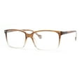 thumbnail image 1 of Stylish Classic Thin Plastic Rectangular Horn Rim Reading Glasses Brown +1.50, 1 of 4