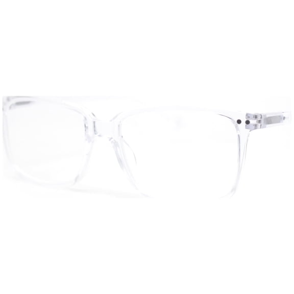 Stylish Classic Thin Plastic Rectangular Horn Rim Reading Glasses Clear +1.00