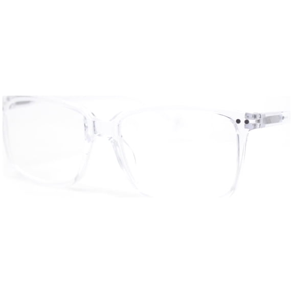 Stylish Classic Thin Plastic Rectangular Horn Rim Reading Glasses Clear +1.00