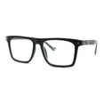 thumbnail image 1 of Stylish Classy Squared Rectangle Horn Rim Plastic Fashion Reading Glasses Black Slate Tortoise +3.00, 1 of 4