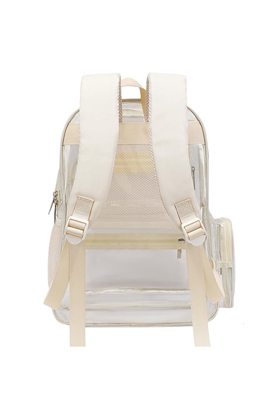 Stylish Clear School Bag Japanese Backpack PVC Daypack for Everyday Use Fashion Large Capacity Book Bags