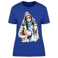 thumbnail image 1 of Stylish Clothes Model With A Bag T-Shirt Women -Image by Shutterstock, Female Small, 1 of 2