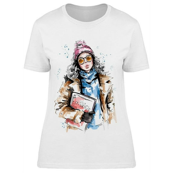 Stylish Clothes Model With A Bag T-Shirt Women -Image by Shutterstock, Female XX-Large