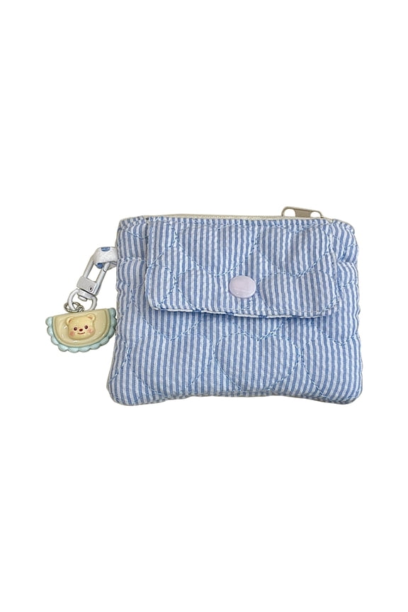 Stylish Coin Case and Card Holder with Snap and Zippers Security Cash Purse for Easy Portability Practical Organizing