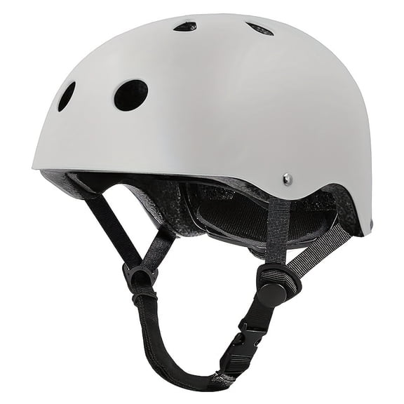 Adjustable Size Sports Helmet, White, ABS, Medium (20-22in)