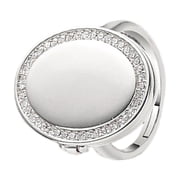 Stylish Copper Oval Locket Rings for Women Adjustable Opening Finger Rings with Secret Storage Compartment Jewelry