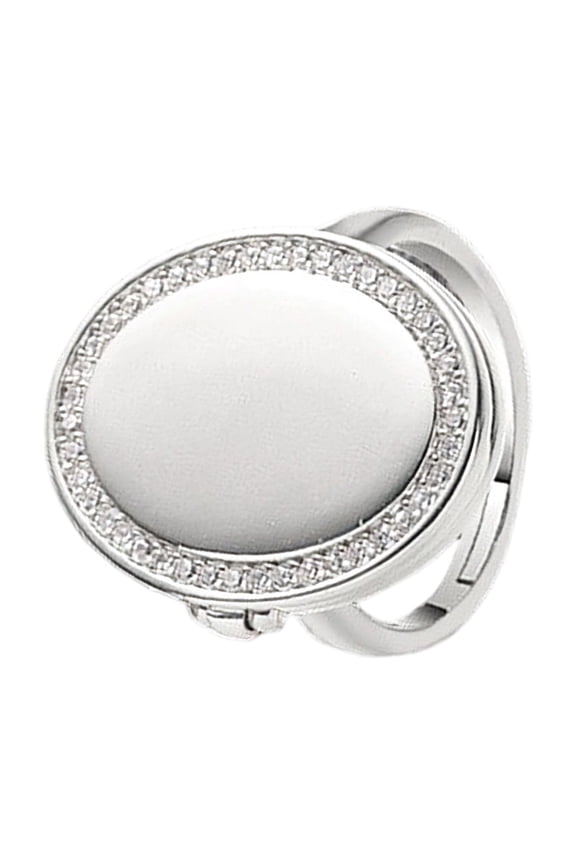 Stylish Copper Oval Locket Rings for Women Adjustable Opening Finger Rings with Secret Storage Compartment Jewelry