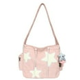 thumbnail image 1 of Stylish Corduroy Shoulder Bag with Star Pendant Crossbody Bags Perfect for Daily Outings, 1 of 20