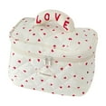 thumbnail image 1 of Cute Quilting Makeup Bag Women Cosmetic Organizer Portable Zipper Cloth Handbag Shape Girls Travel, 1 of 5