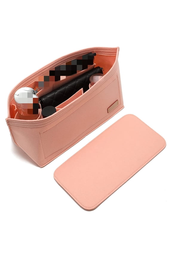 Stylish Cosmetic Bag Insert Organizer for Women's Makeup and Accessories - Fit for Speedy and MM Liner Multiple Pockets for Storage and Organization