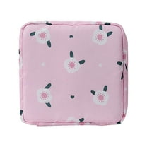 Stylish Cosmetic Organizer Pouch Large Capacity Travel Makeup Bag For Women Portable Sanitary Napkin Holder